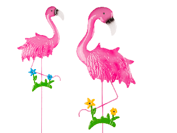 Flamingó virágcserép dísz