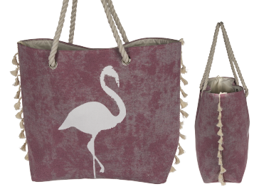 Pink coloured shopper
