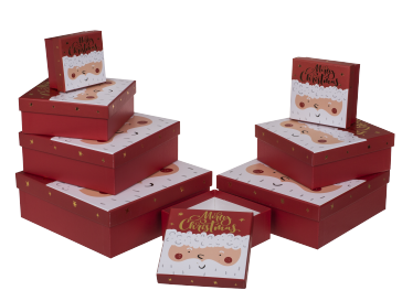 Red/white gift boxes