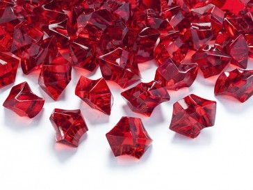 Crystal ice, red wine, 25 x 21mm, 1pack
