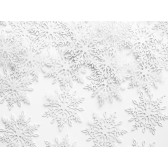 Konfetti hópelyhek, fehér, 3,1 x 3,6 cm.