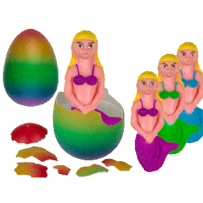 Jumbo Growing Mermaid in Rainbow Egg