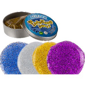 Glitter putty in tin