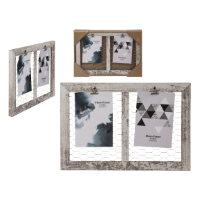 White coloured wooden deco  frame