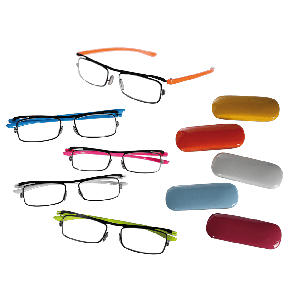 Reading glasses with plastic frame