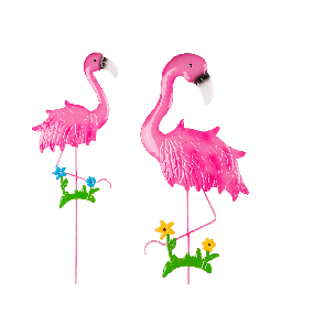 Flamingó virágcserép dísz