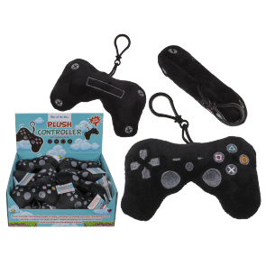 Plush controller with carabiner hook &  sound (incl. batteries) ca. 13