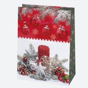 Karácsonyi ajándéktáska XL 34,5 x 48 x 13 cm, 5 változatban