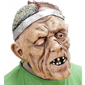 Halloweenska maska Netvor s operovaným mozgom