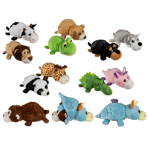 Turn around plush animals