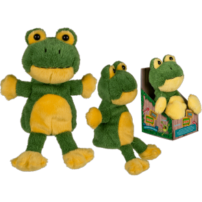 Plush frog with record & repeat function (incl. batteries) ca. 18 cm