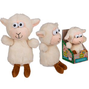 Plush sheep with record & repeat function (incl. batteries) ca. 18 cm