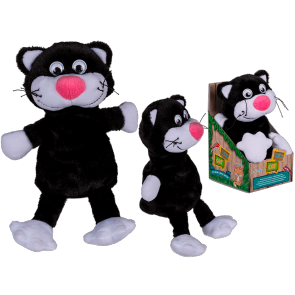 Plush cat with record & repeat function (incl. batteries) ca. 18 cm