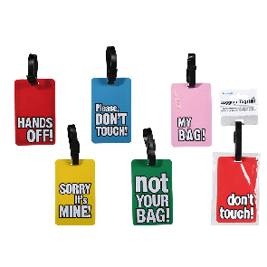 Luggage tags with English slogans