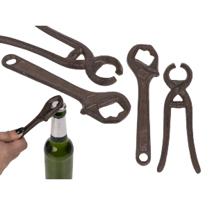 Metal bottle opener
