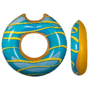 Inflatable swim ring