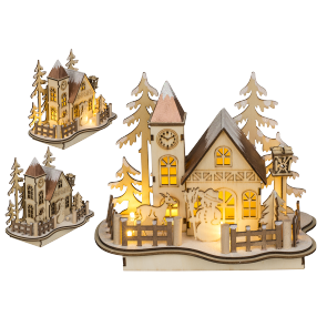 Wooden winter village