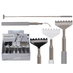 Extendable metal back scratcher