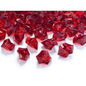 Crystal ice, red wine, 25 x 21mm, 1pack