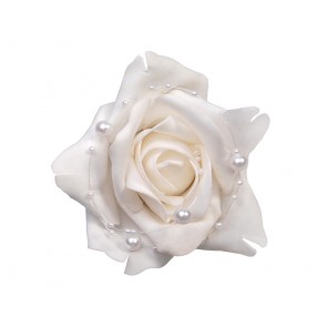 Roses with suction cups, white, 10cm, 1pack