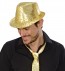 Arany színű kalap flitterekkel