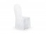 Matt fabric chair cover, white, 1piece
