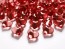 Crystal hearts, red, 21mm, 1pack