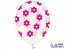 Balloons 30cm, Flowers, Crystal Clear, 6pcs